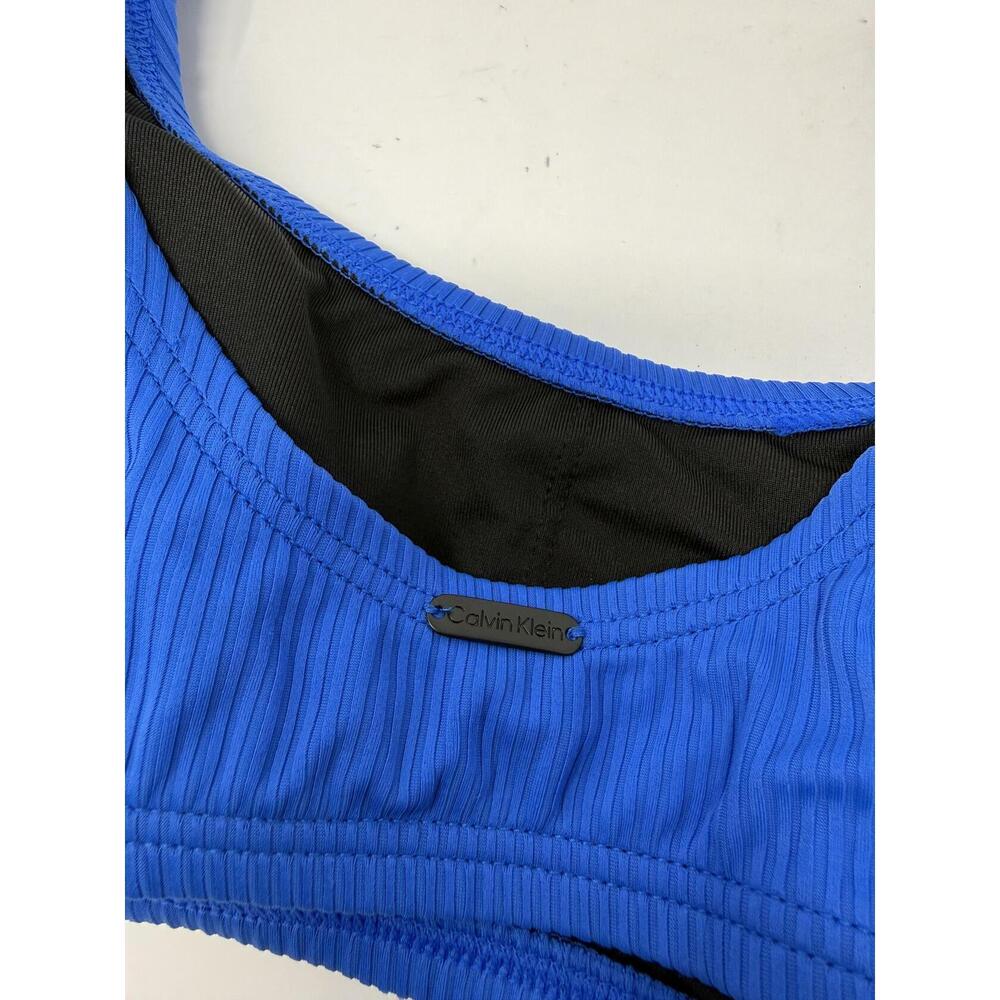 Calvin Klein Women's Blue Bikini Top L - Picture 3 of 3